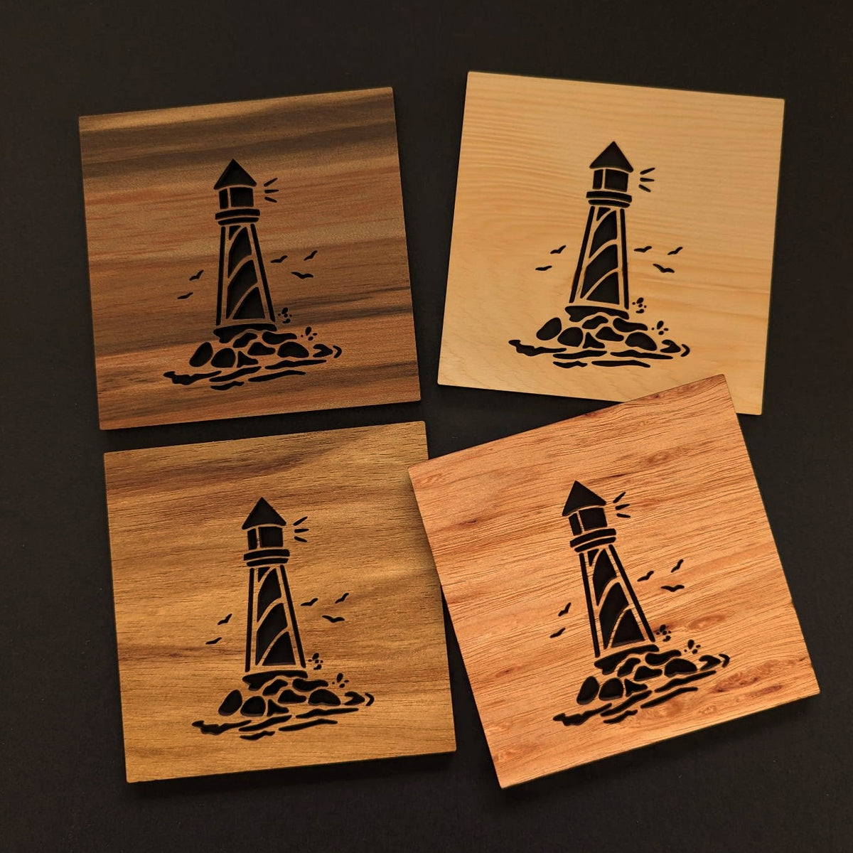 NEEDLEPOINT COASTERS, LIGHTHOUSES main image 0