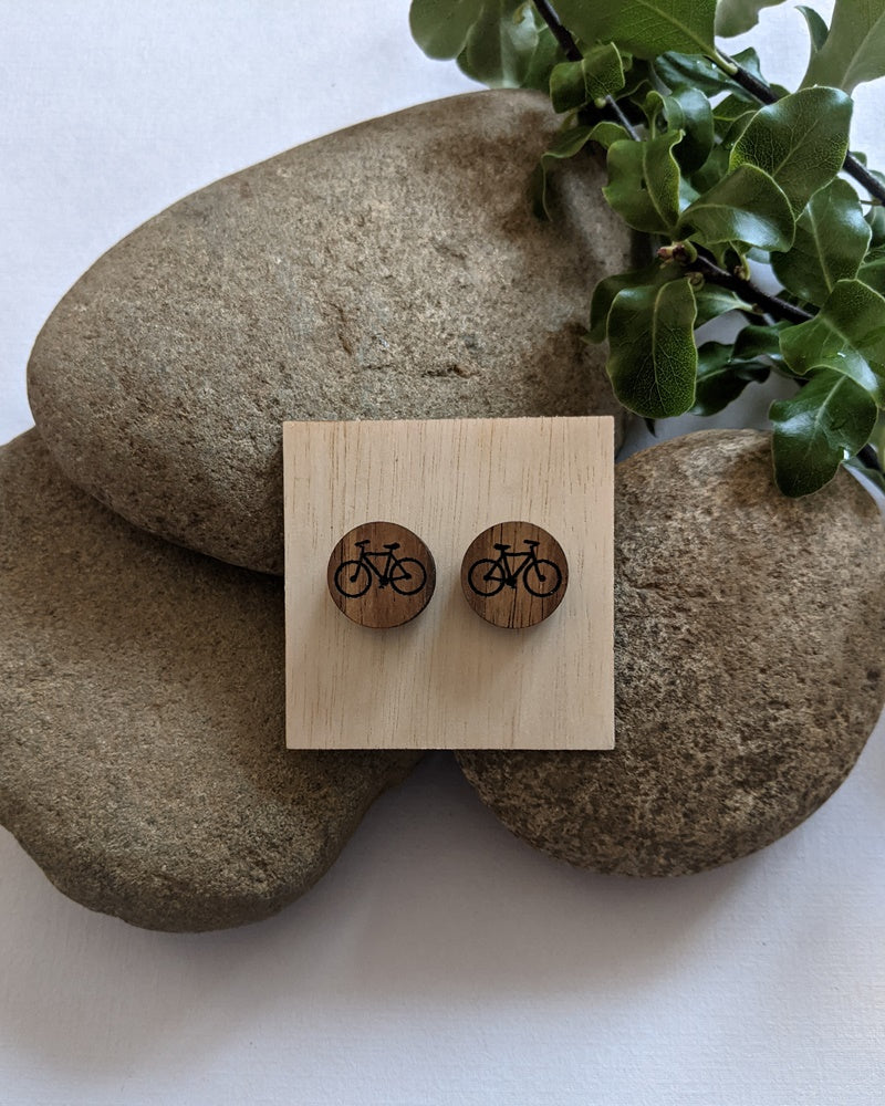 Bike earrings