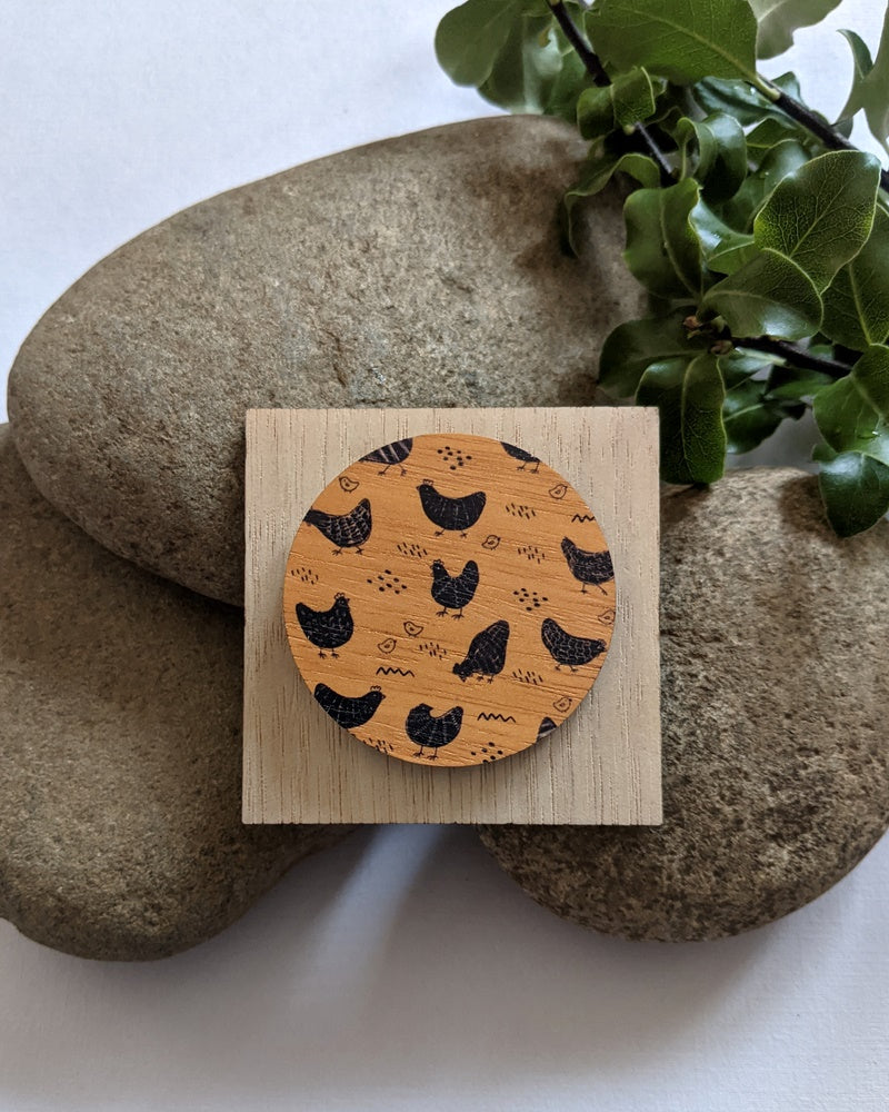 Chicken brooch