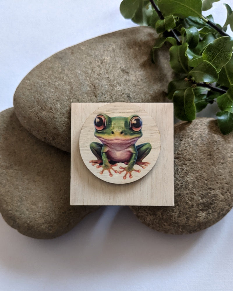 Frog brooch