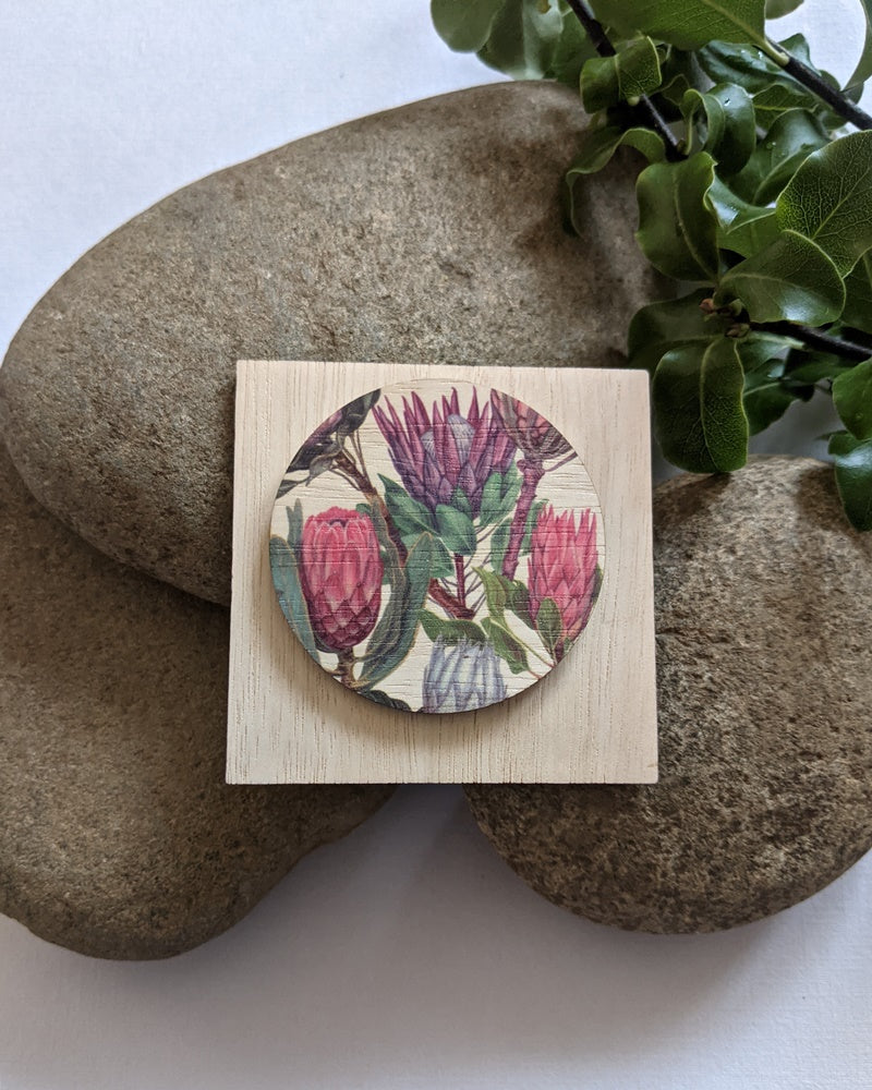 Native floral brooch