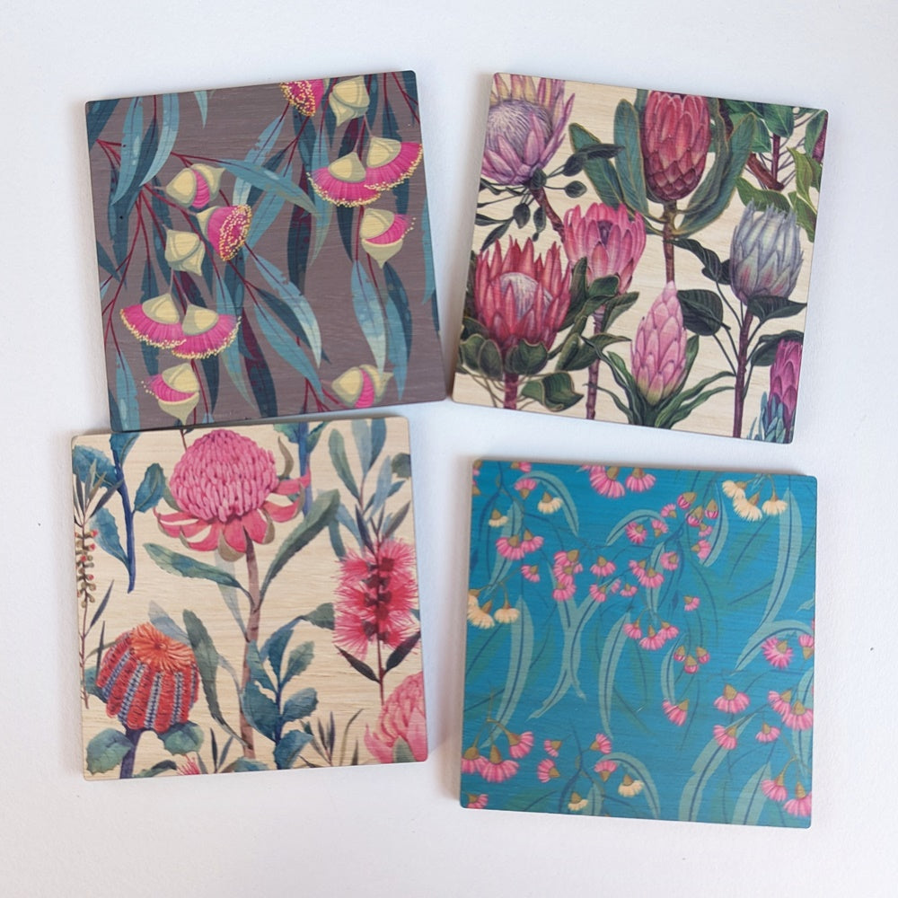Australian Flora Coasters