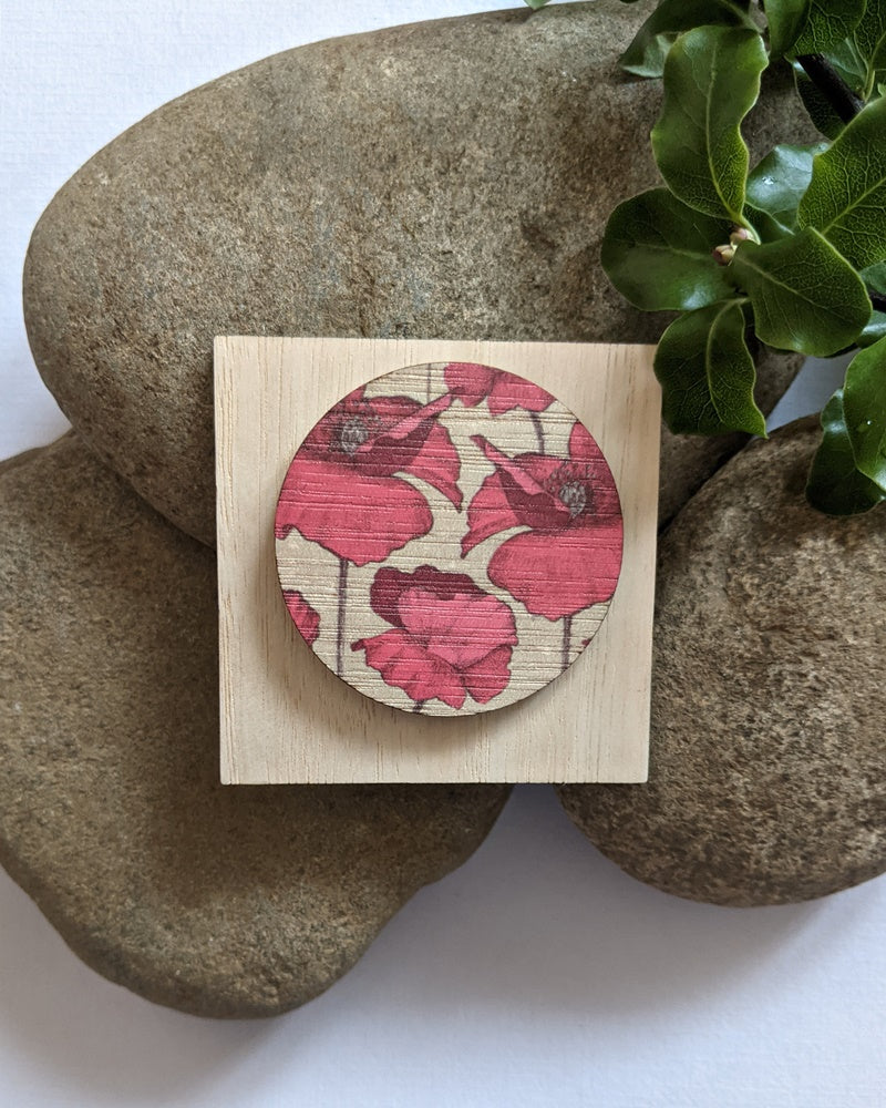 Poppy brooch