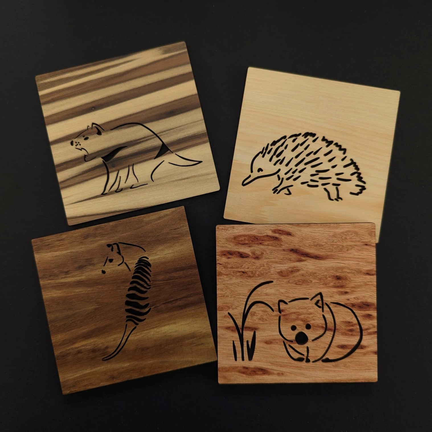 Tasmanian Native Animal Coasters