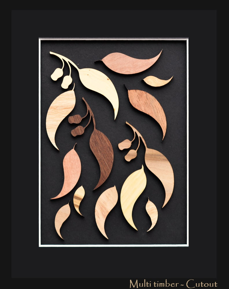 Gum Leaves Panel  8" x 10"