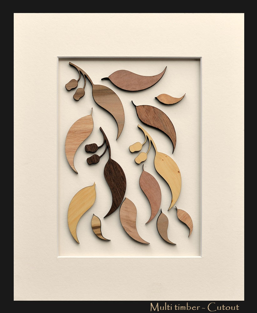 Gum Leaves Panel  8" x 10"