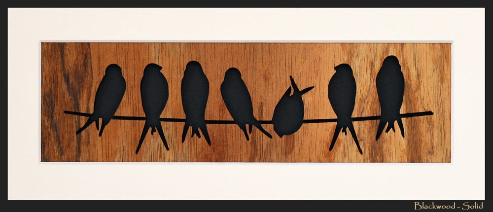 Bird On A Wire Panel 4" x 10"